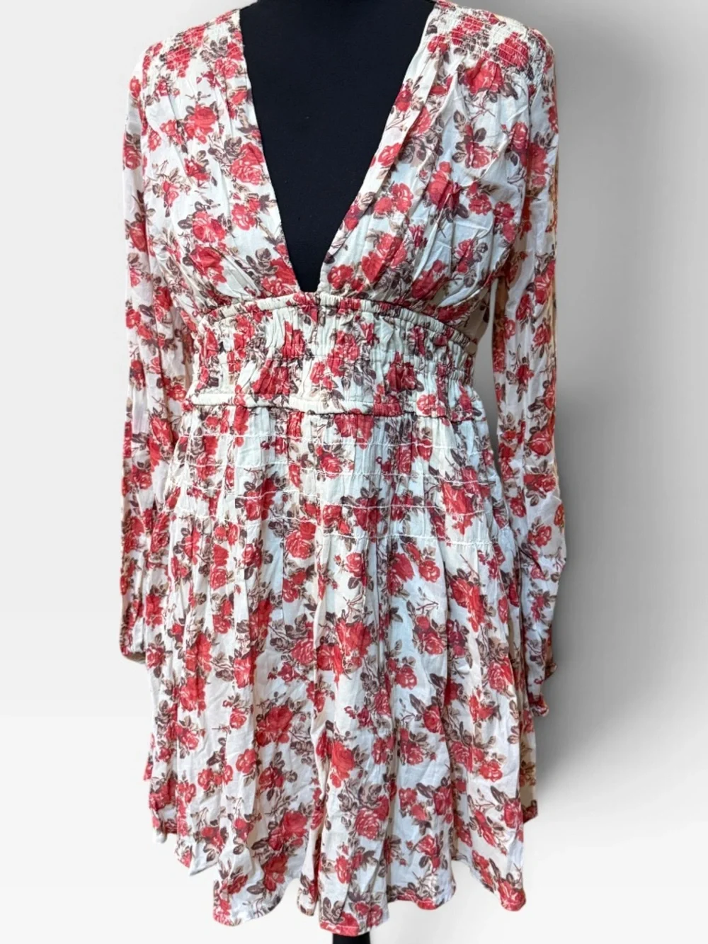 Free People Keep You Mine Printed Mini Dress Size XS